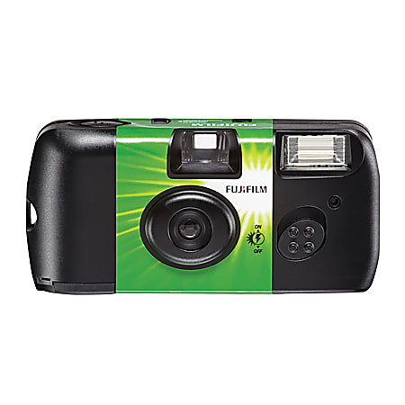 Fujifilm QuickSnap Flash 400 Single Use Disposable Camera With Flash -  Office Depot
