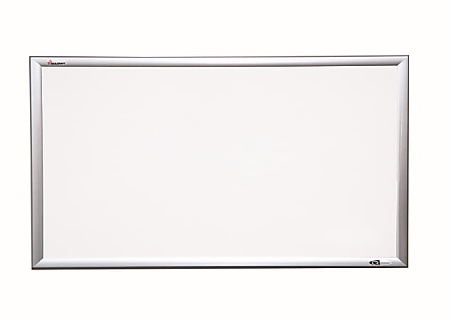 SKILCRAFT®/Quartet® Magnetic Dry-Erase Wallboard, 48" x 72", Aluminum Frame With Silver Finish
