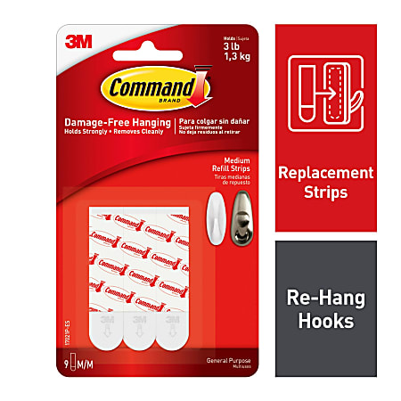 Command 3 lbs. White Medium Picture Hanging Adhesive Strips (4