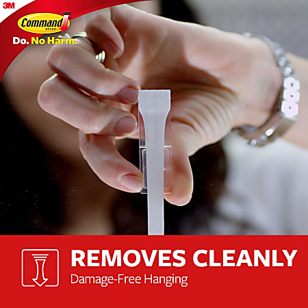 Command Large Picture Hanging Strips 20 Pairs 40 Command Strips Damage Free  White - Office Depot