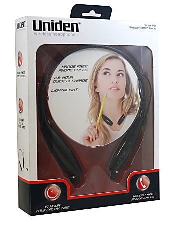 Uniden® Wireless Bluetooth® Earbud Headphones, Blac