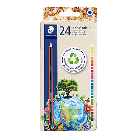 Staedtler Colored Pencils, Assorted Colors, Pack Of 24