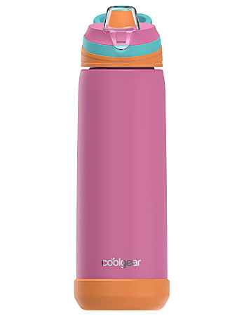 Cool Gear Glide Chugger Water Bottle, 24 Oz, Dusty Rose