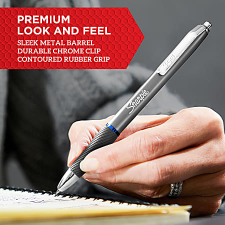 Sharpie S Gel Gel Pens Fine Point 0.5mm Black Ink Gel Pen 12 Count - Office  Depot