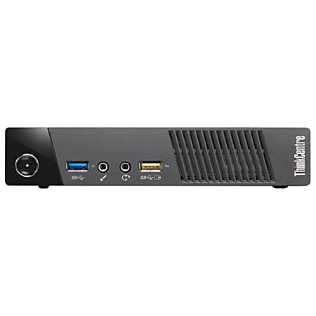 Lenovo ThinkCentre M73 10AY001RUS Desktop Computer - Intel Core i3 i3-4130T 2.90 GHz - 4 GB DDR3 SDRAM - 500 GB HDD - Windows 7 Professional 64-bit - Tiny - Business Black