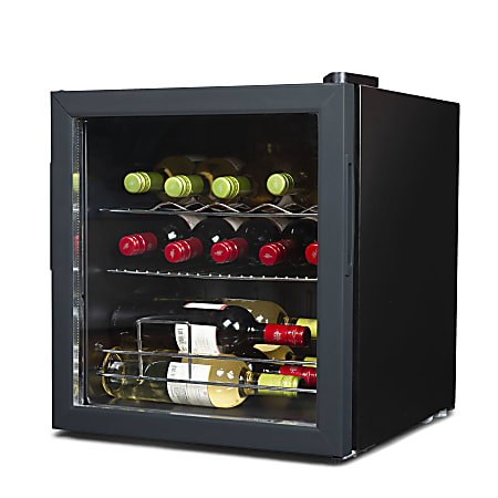 Black+Decker Compressor Wine Cellar, 14-Bottle Capacity, Black/Gray