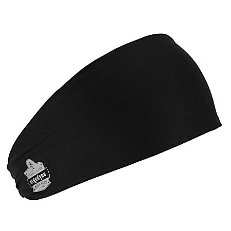 Ergodyne Chill-Its 6634 Cooling Headband, One Size, Black