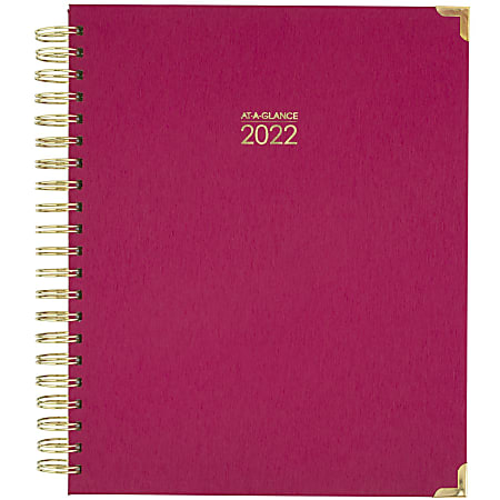 AT-A-GLANCE® 13-Month Harmony Weekly/Monthly Planner, Letter-Size, Berry, January 2022 To January 2023, 6099-905-59
