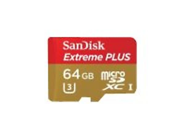 SanDisk Extreme PLUS microSDXC UHS I Memory Card With Adapter 64GB ...