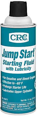 CRC Jump Start™ Starting Fluid With Lubricity, 16 Oz, Pack Of 12 Bottles