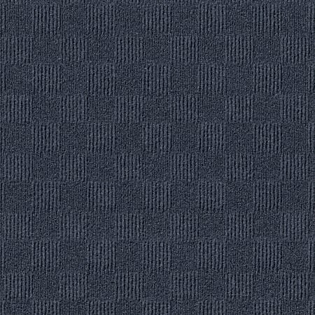 Foss Floors Crochet Peel & Stick Carpet Tiles, 24" x 24", Ocean Blue, Set Of 15 Tiles