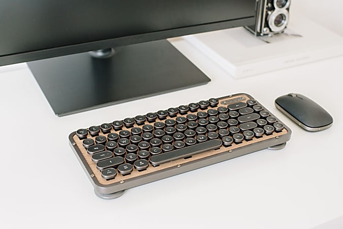 Azio Retro Wireless Keyboard Compact Elwood - ODP Business Solutions