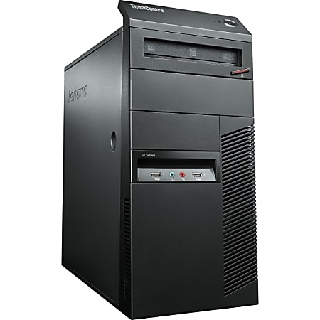 Lenovo ThinkCentre M78 10BR0005US Desktop Computer - AMD A-Series A8-6500B 3.50 GHz - 4 GB DDR3 SDRAM - 500 GB HDD - Windows 7 Professional 64-bit upgradable to Windows 8 Pro - Tower - Business Black