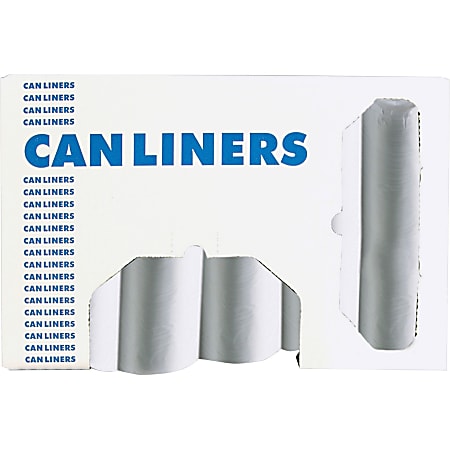 Heritage High Density Coreless Can Liner - 30" Width x 37" Length - 0.31 mil (8 Micron) Thickness - High Density - Natural - Polyethylene - 20/CartonCan - Multipurpose