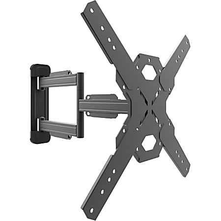 Kanto Wall Mount for TV - Black - Adjustable Height - 1 Display(s) Supported - 26" to 60" Screen Support - 88 lb Load Capacity