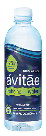 avitae Caffeinated Water, 125mg Caffeine, 16.9 Oz, Pack Of 24