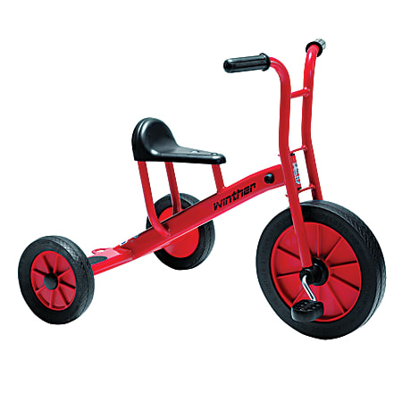Winther Viking Tricycle, Large, 27 3/16"H x 22 7/8"W x 34 1/4"D, Red