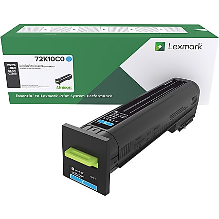 Lexmark™ 72K10C0 Cyan Toner Cartridge