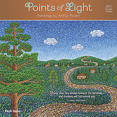 2025 Brush Dance Points of Light Monthly Plastic-Free Square Wall Calendar, 12" x 12", Inspiration, January to December 2025, 9781975481230