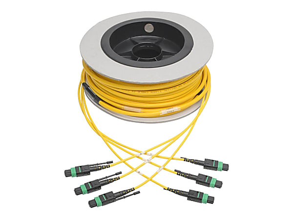 Eaton Tripp Lite Series MTP/MPO (APC) Singlemode Slim Trunk Cable, 24-Strand, 40/100 GbE, 40/100GBAS - N39230M3X8AP