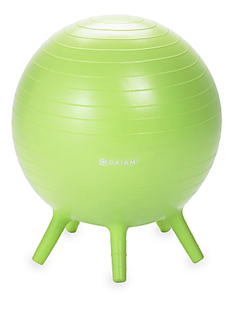 Gaiam Kids&#x27; Stay-N-Play Inflatable Ball Chair, Lime