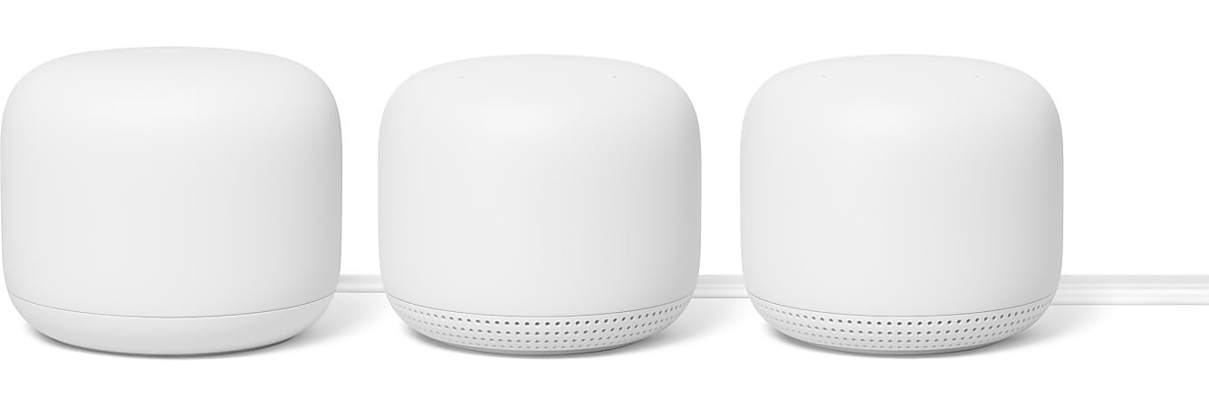 Google™ Nest Wi-Fi Router, Snow, Pack Of 3