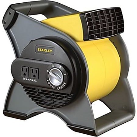 Lasko STANLEY 655704 High Velocity Blower Fan - 16307.5 gal/min - Carry Handle - Black, Yellow