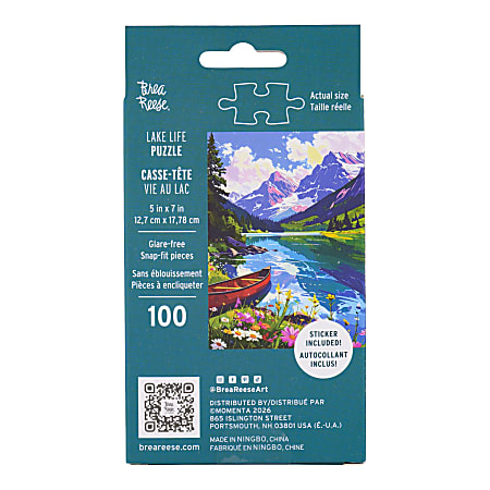 Brea Reese 100 Piece Mini Puzzle Lake Life 5 x 7 Total Qty 1 - Office Depot