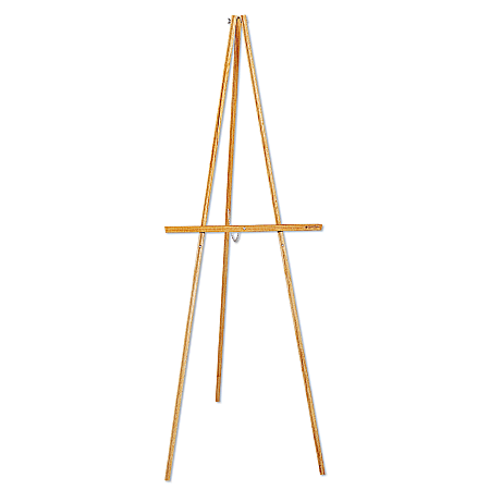 Quartet® Hardwood Display Easel, Natural Oak Finish