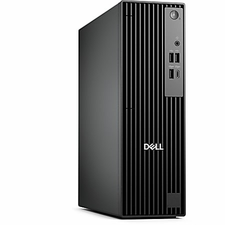 Dell Pro QCS1250 Desktop Computer, Intel Core i5 14th Gen i5-14500, 8GB, 256GB SSD, Slim PC, Standard Black, Intel Chip, Windows 11 Pro