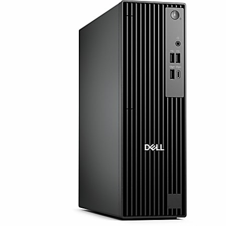 Dell Pro QCS1250 Desktop Computer, Intel Core i5 14th Gen i5-14500, 8GB, 256GB SSD, Slim PC, Standard Black, Intel Chip, Windows 11 Pro
