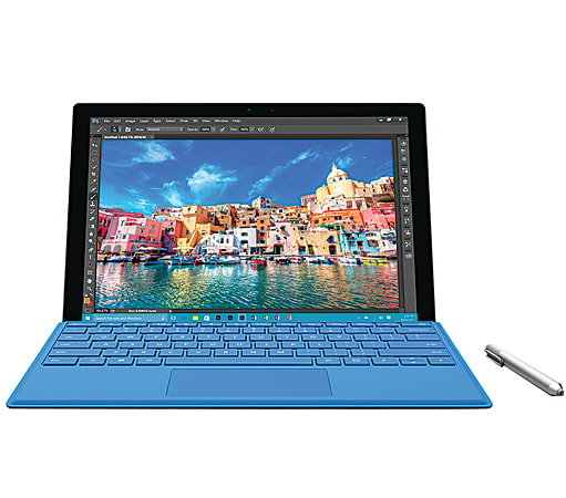 Microsoft® Surface Pro 4 Tablet, 12.3" Full HD Plus Screen, 8GB Memory, 256GB Storage, Windows® 10 Pro, Silver