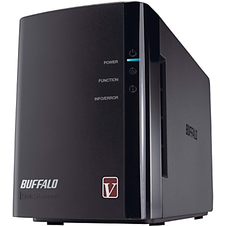 Buffalo™ LinkStation Pro Duo 2-Bay Network Attached Storage Diskless Enclosure, LS-WVL/E