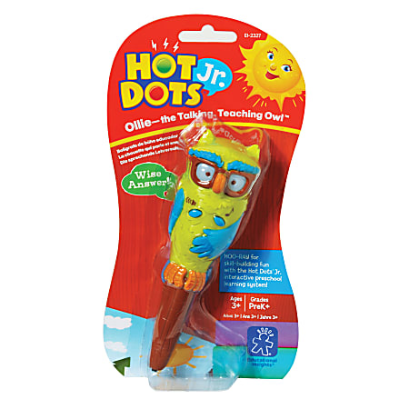 Compatible with All Hot Dots Sets Educational Insights Hot Dots Jr Interactive Learning Ages 3+ Teaching Owl Pen The Talking Ollie