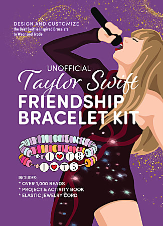 Chartwell Unofficial Taylor Swift Friendship Bracelet Beading Kit, Kit Of 1,000 Pieces