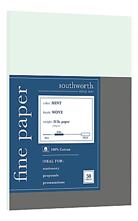 White Paper - 8 1/2 x 11 in 24 lb Bond Wove 100% Cotton