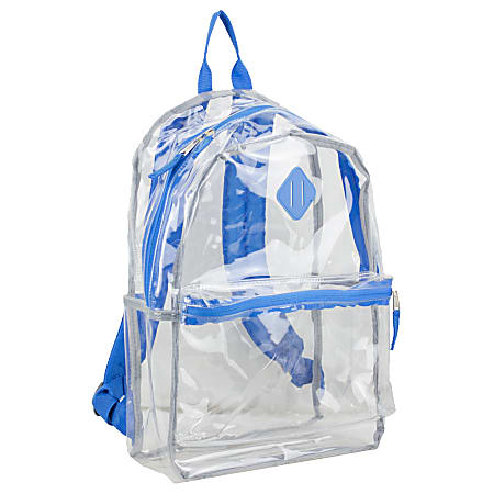 Eastsport Clear PVC Backpack, Royal Blue