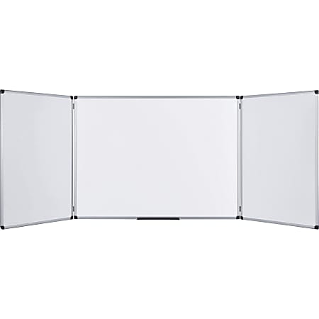 MasterVision® Trio Magnetic Unframed Dry-Erase Whiteboard, 36" x 96", White