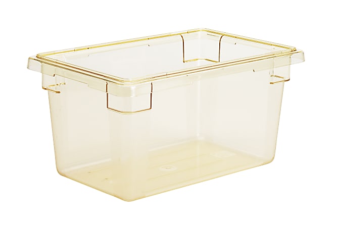 Cambro Camwear 9"D Food Boxes, 12" x 18", Safety Yellow, Set Of 6 Boxes