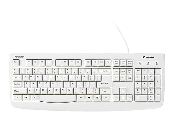 Kensington® Wired Keyboard With Antimicrobial Protection