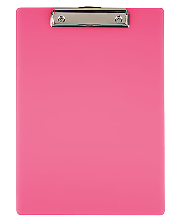 Office Depot® Brand Acrylic Clipboard, 12 11/16" x 9", Magenta