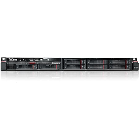 Lenovo ThinkServer RD540 70AU000VUX 1U Rack Server - 1 x Intel Xeon E5-2650 v2 Octa-core (8 Core) 2.60 GHz - 8 GB Installed DDR3 SDRAM - Serial ATA/600, 6Gb/s SAS Controller - 0, 1, 5, 6, 10, 50, 60 RAID Levels - 1 x 800 W