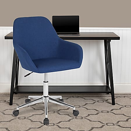 Flash Furniture Cortana Home And Office Mid-Back Office Chair, Fabric, Blue