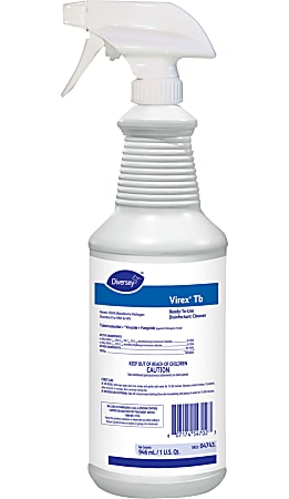 Diversey Virex TB Disinfectant Cleaner, Citrus Scent, 32 Oz