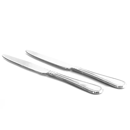 Gibson Home Graylyn 2-Piece Dinner Knives, Silver