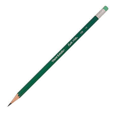 Paper Mate® Earth Write® 100% Recycled Pencils, No. 2 Lead, Green Finish, Pack Of 48