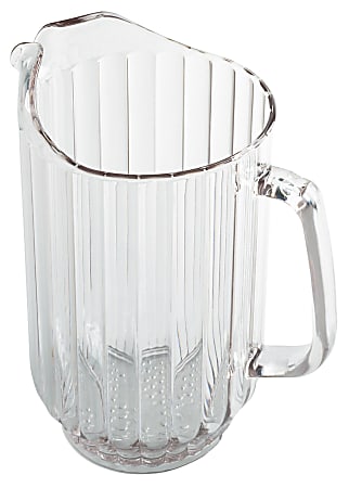 Cambro Camwear® P600CW135 Pitchers, 60 Oz, Clear, Pack Of 6 Pitchers