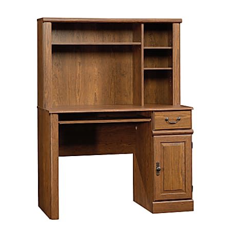 Sauder® Orchard Hills Computer Desk With Hutch, 42 5/8"W, Milled Cherry