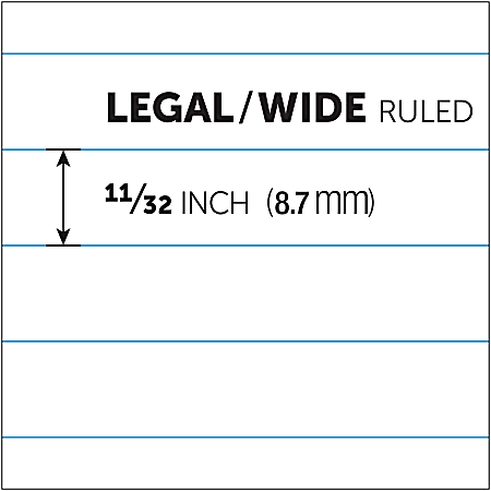 Tops Part # TOP7533 - Tops Paper Pads Legal Rule Letter Size, White (50  Sheet Pads Dozen) - Notebooks & Writing Pads - Home Depot Pro