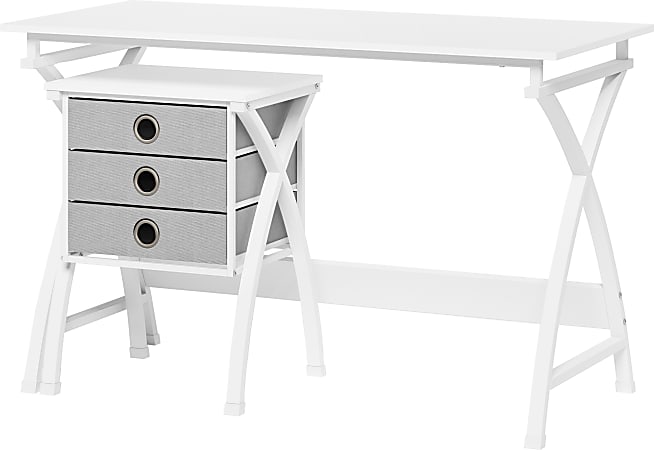 Realspace Halton 48 W Computer Desk White - Office Depot